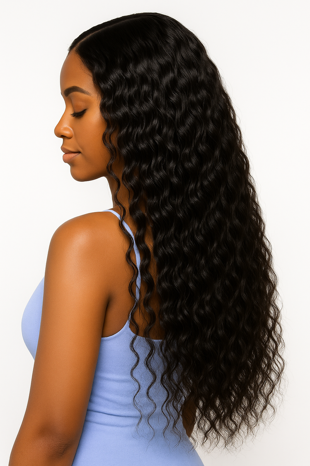 Raw Water Wave Clip-in Hair Extensions  (Set of 8)