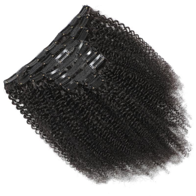 Raw Kinky Curly Clip-in Hair Extensions  (Set of 8)