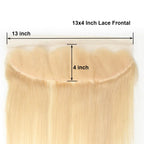 13x4 Straight Lace Frontal - Blonde 613