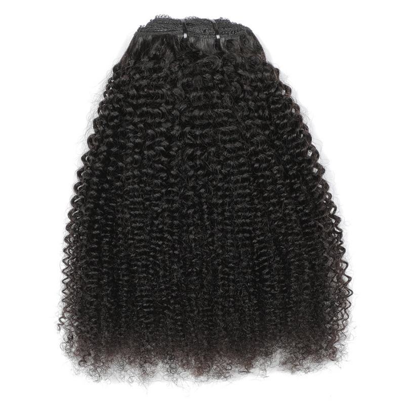 Raw Kinky Curly Clip-in Hair Extensions  (Set of 8)