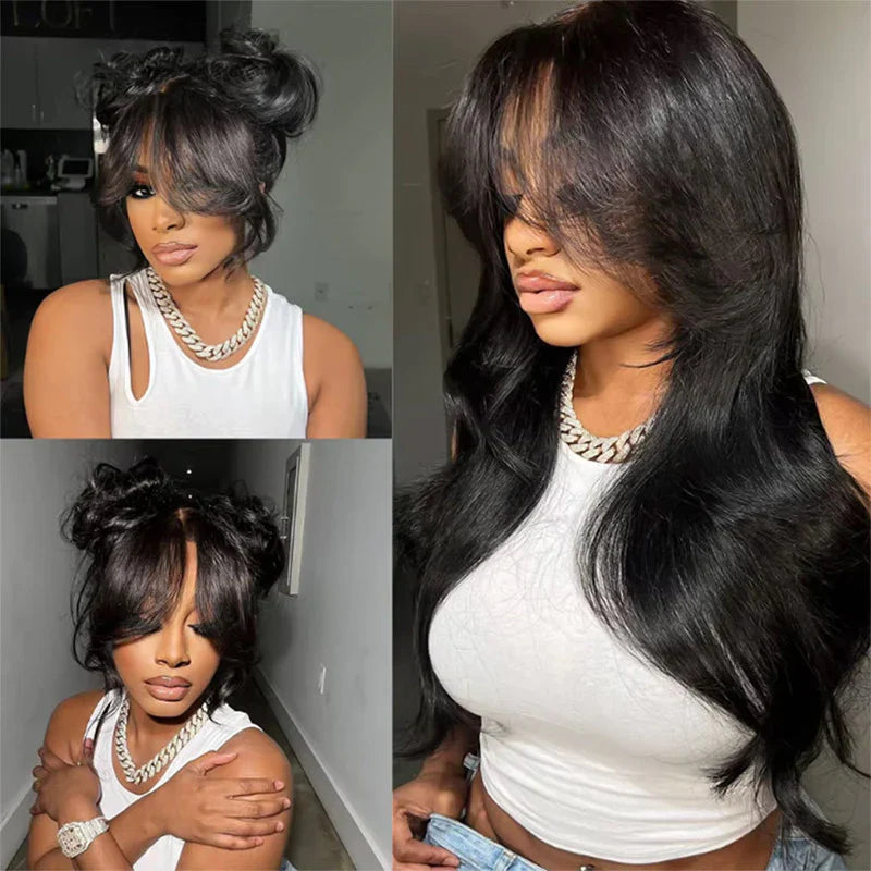 6x5 Glueless Wig with Bangs