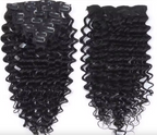 Raw Deep Wave Clip-in Hair Extensions  (Set of 8)