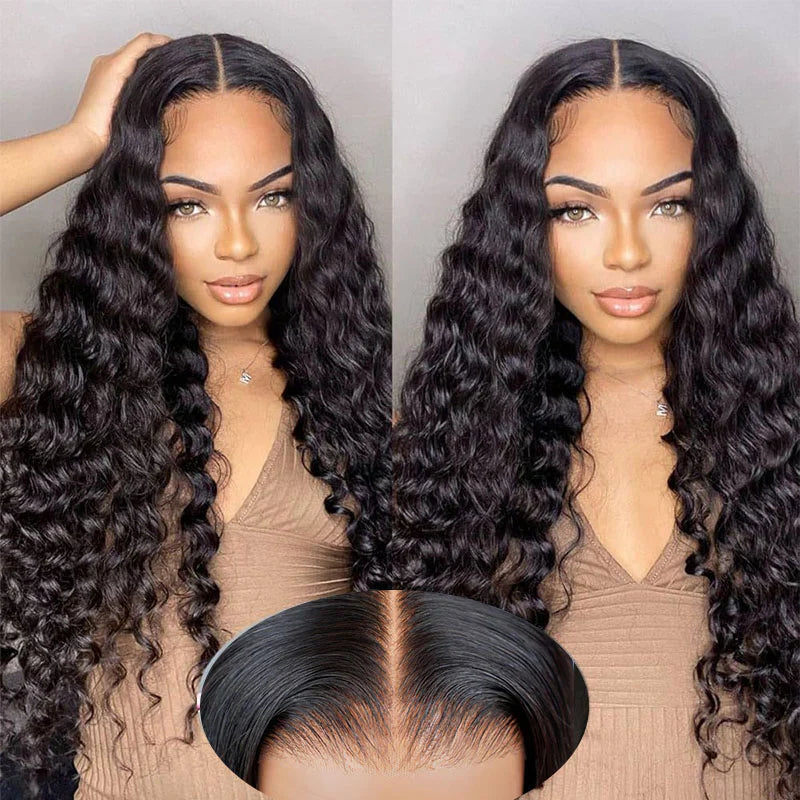 6x5 Pre-cut Glueless Wig - Deep Wave